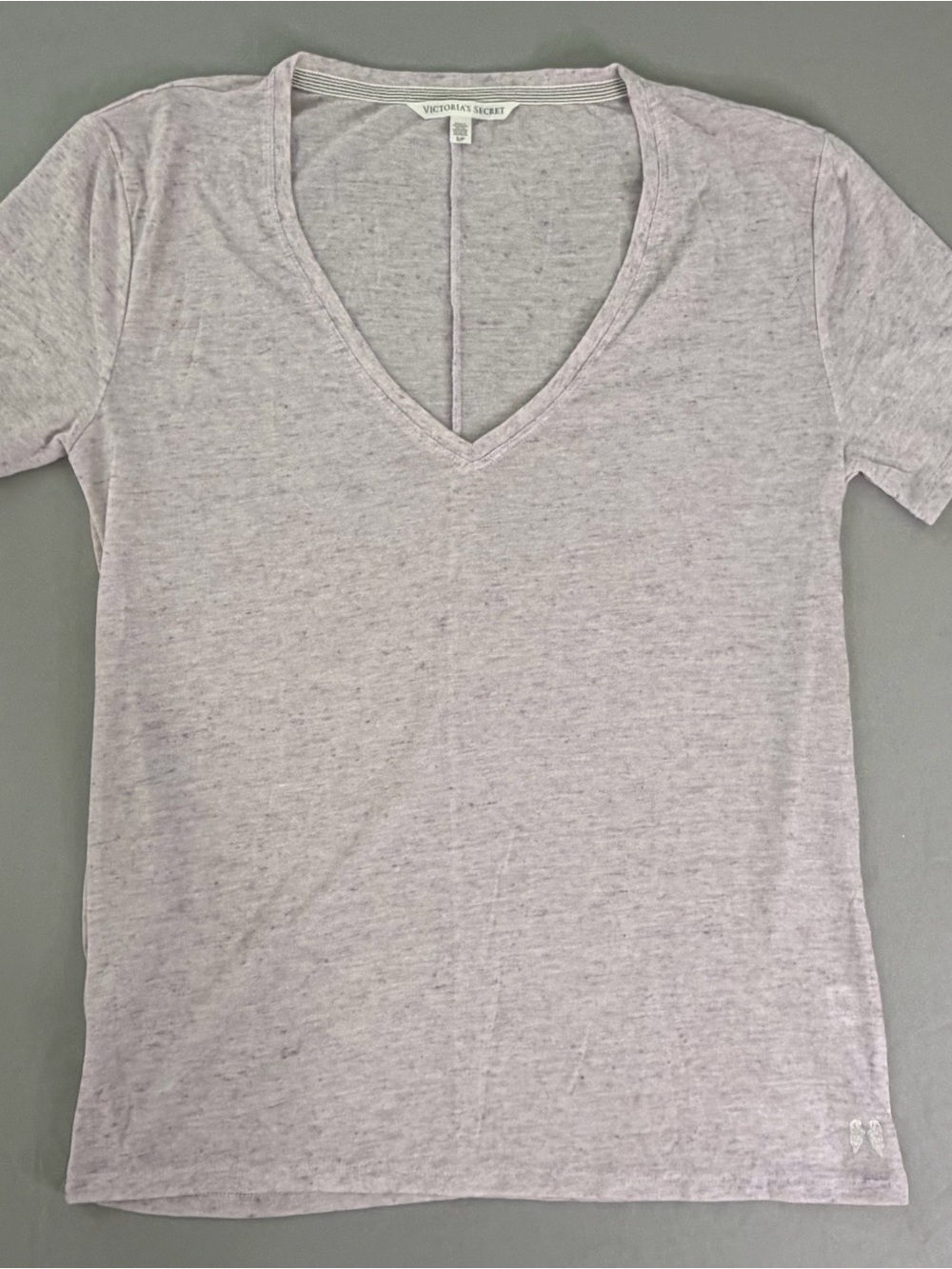 Victoria's Secret Light Lavender V-Neck Short Sleeve Tee